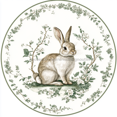 Easter Rabbit Sign, DCO-13322, Sign For Wreath, 10